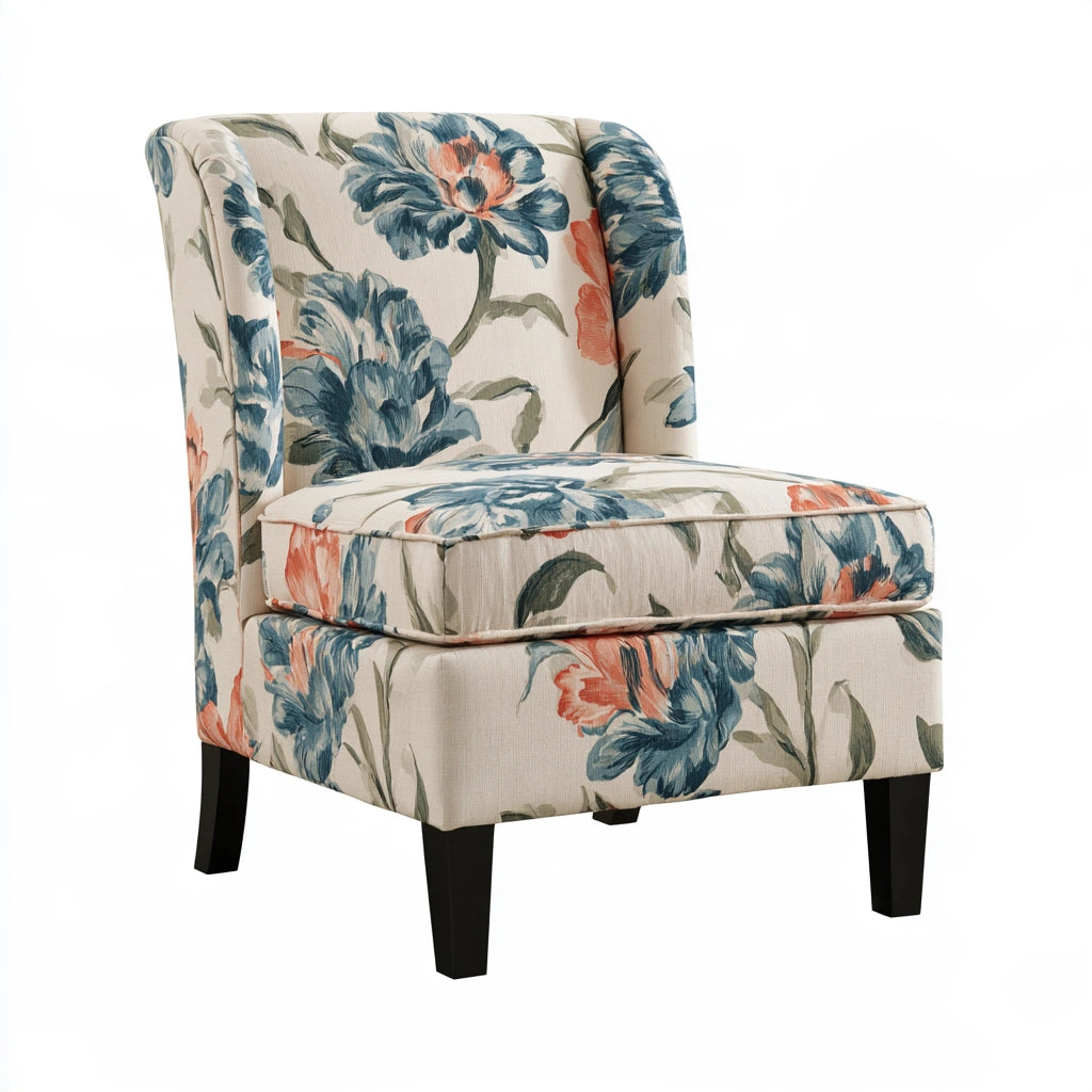 Modern gray accent chair by theentryandexit, contemporary armchair with slipcover, ideal for living room decor and stylish comfort.