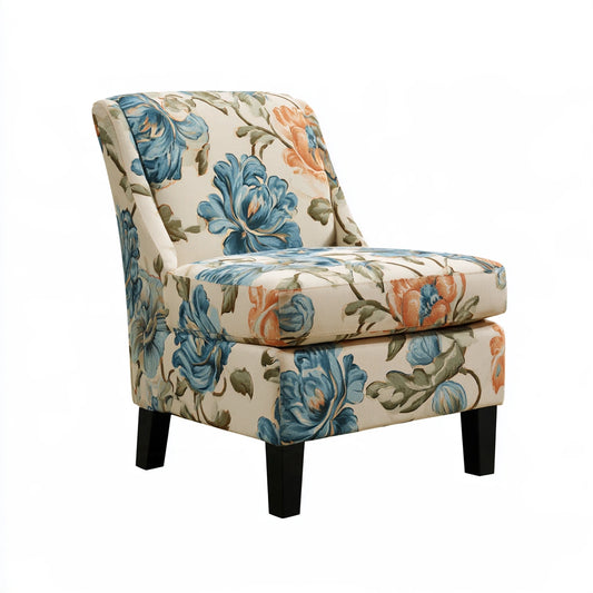 Contemporary gray accent armchair with sleek modern design, no arms, featuring slipcover, ideal for living room decor.